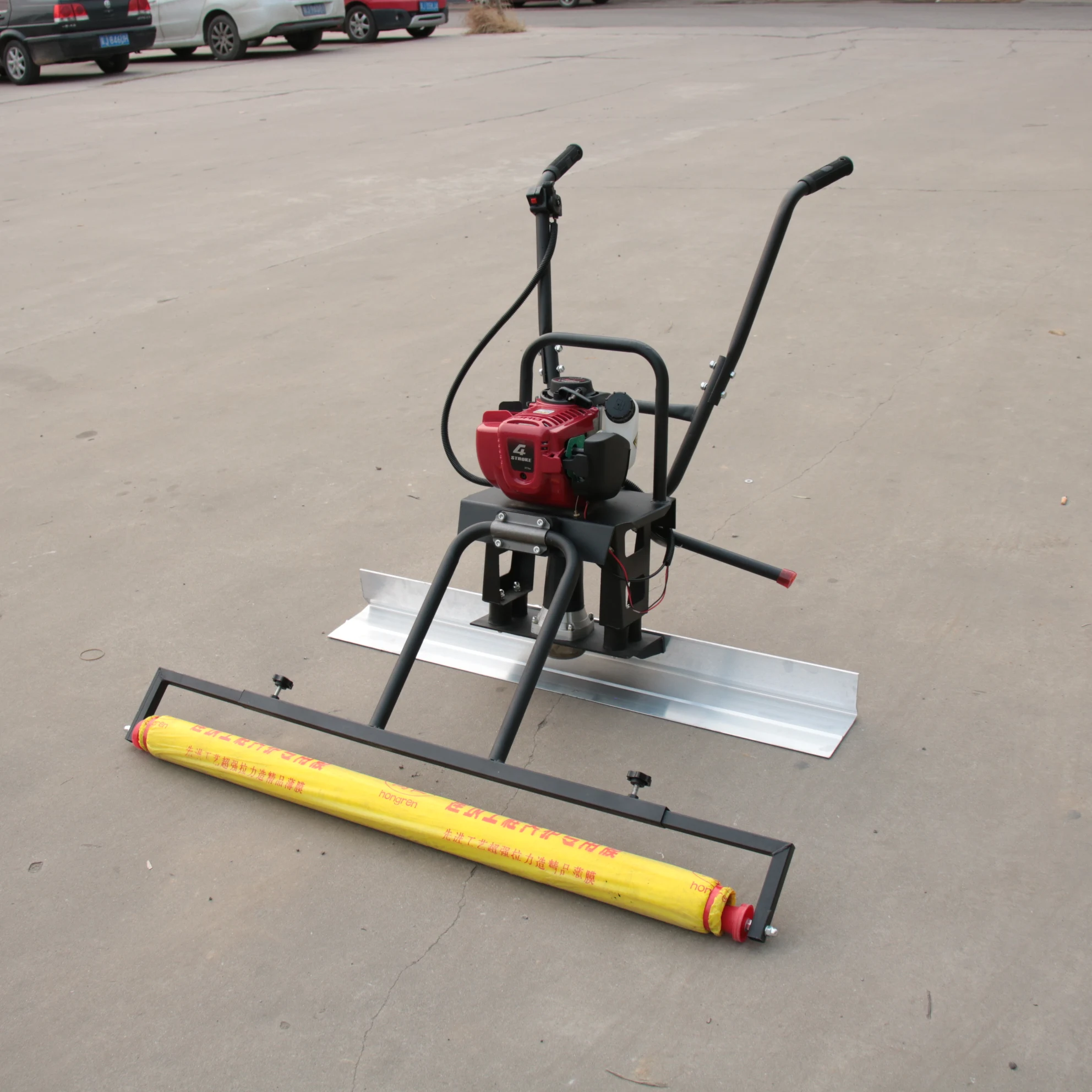 Multi-fuction Gasoline concrete vibration ruler cement ground level vibration Concrete Leveling film covering laying Mavchine