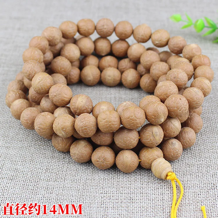 PBB1035 Hotsale Nepal Natural Phoenix Eye Bodhi Seed Mala Necklace,108PCS Rudraksha Beaded Necklace Jewelry