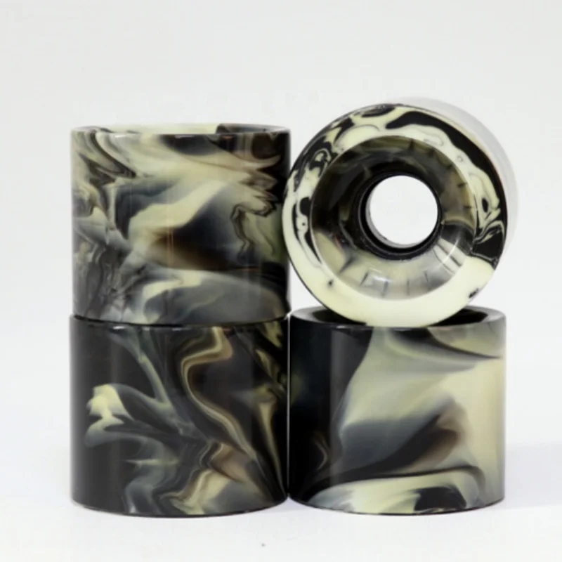 JIESEN OEM ODM 100A Polyurethane Skateboard Longboard Wheels 53 54 55mm Mixed Color Custom Cruiser Skateboard Roller Wheel
