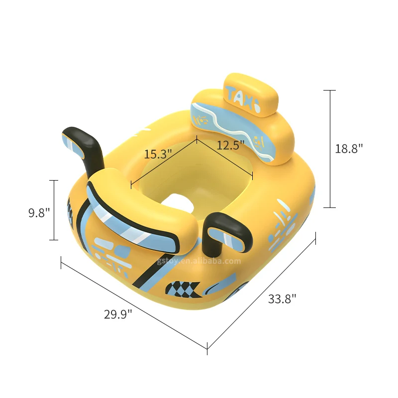 Thick PVC Infant Swim Pool Floats Seat Boat Baby Swim Floatie Water Inflatable Ride-on Car Baby Swimming Ring