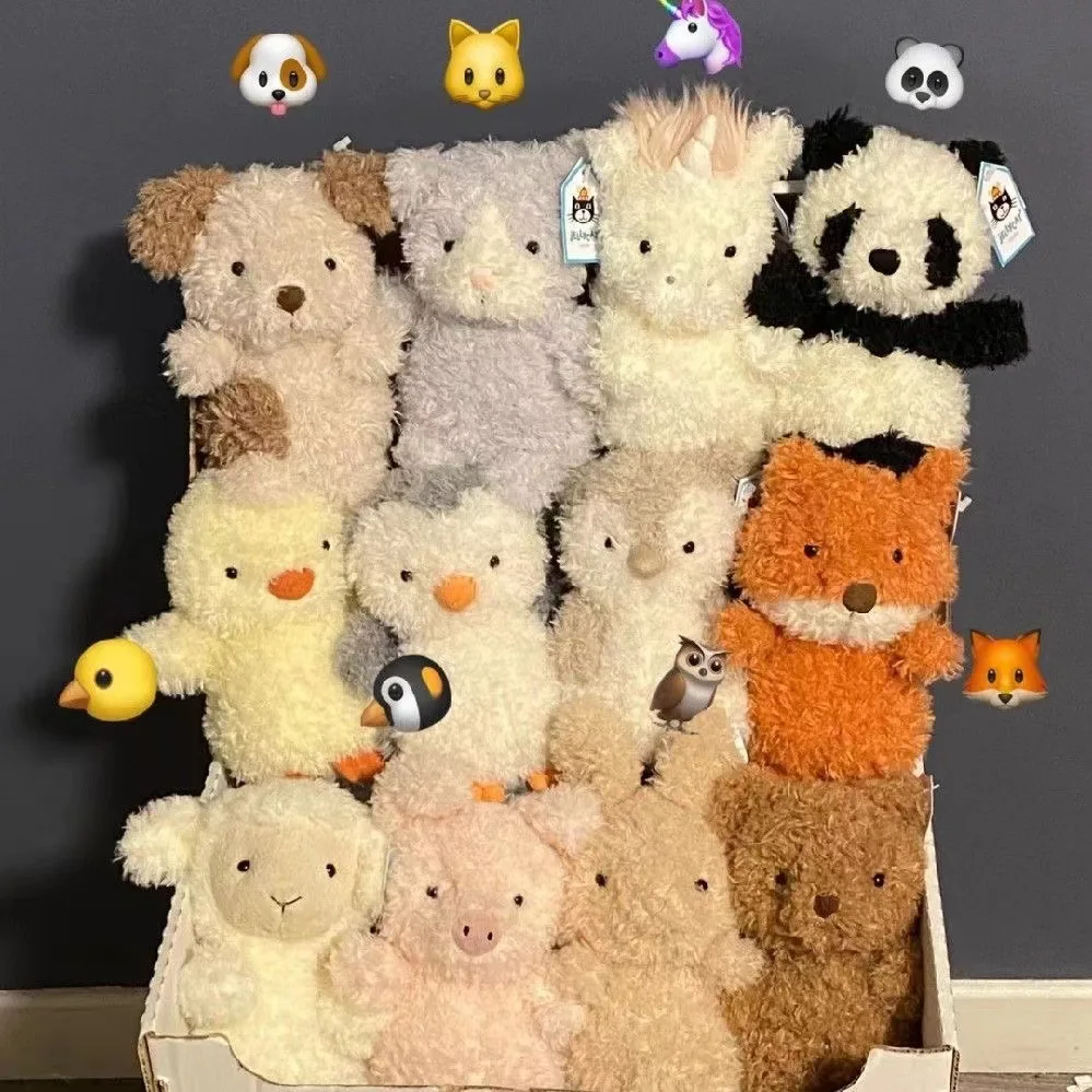 The latest hot-selling British Little curly animal dolls high-quality cute 8-inch plush toy doll machine holiday birthday gift