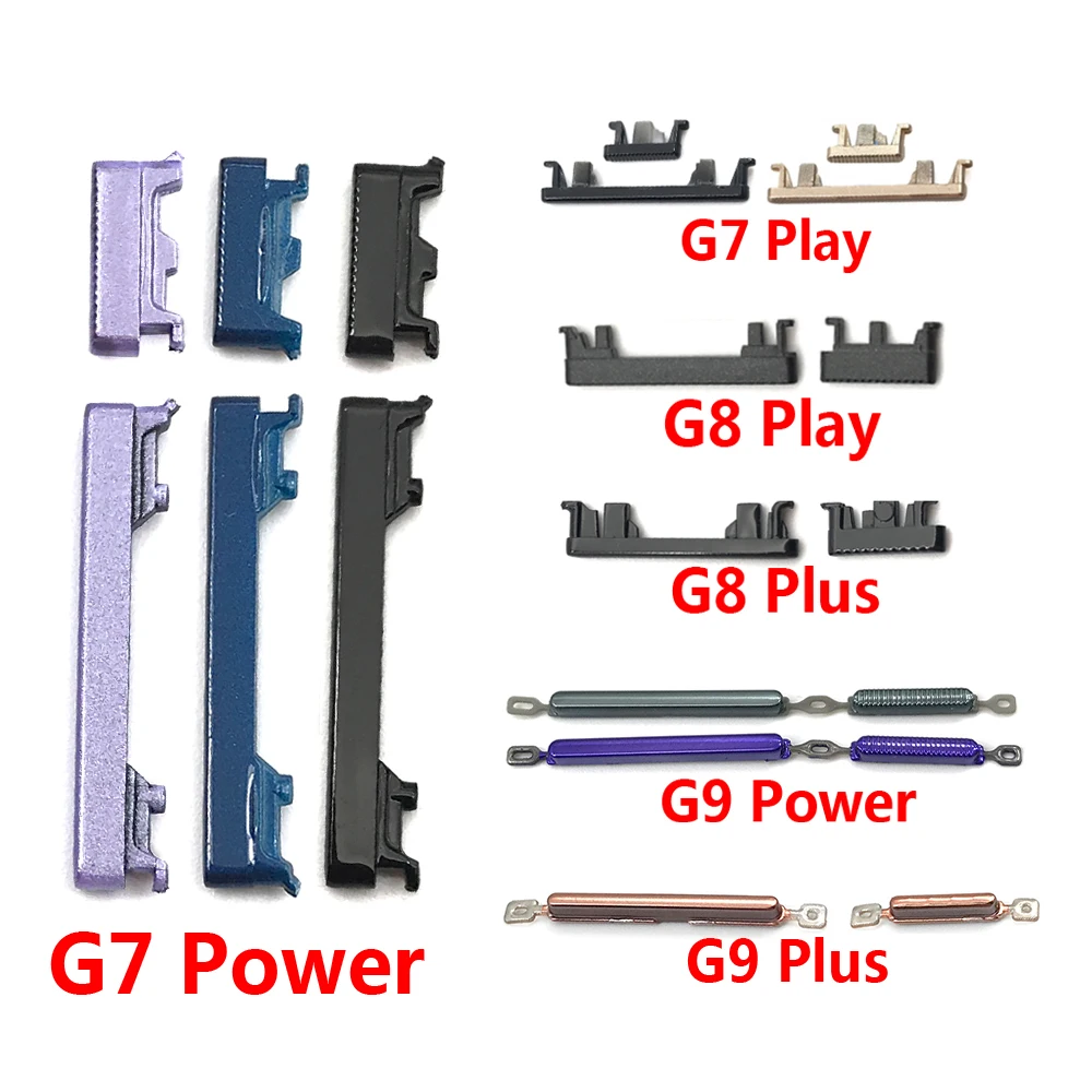 
Side Keys Power and Volume Buttons Replacement For Moto G9 Power G8 Plus G7 Play 