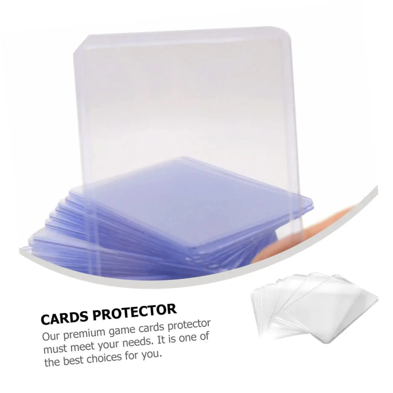 Ultra Clear 35Pt Toploader Cards Holder 3X4 Inch Pvc Toploader Card Holder Transparency Trading Card Holder With Protective Film