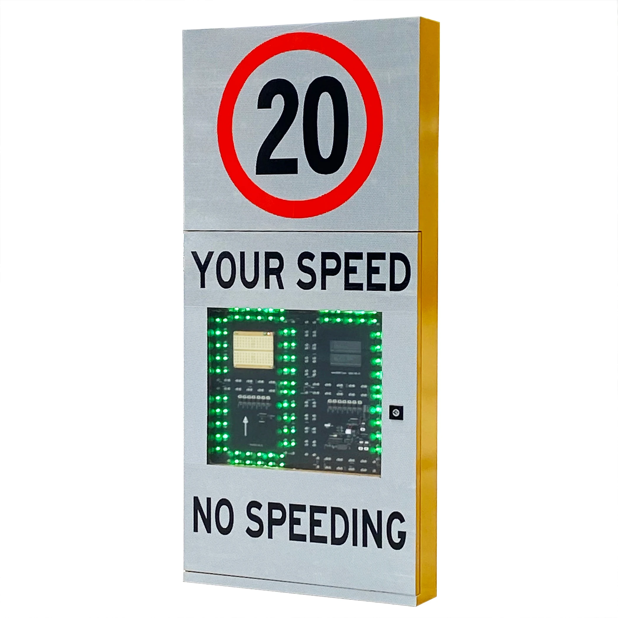 Csp5 1 Solar Doppler Radar Speed Limit Signs Support Customization and Road Safety and LED Speed Limit Sign Board Dual Display