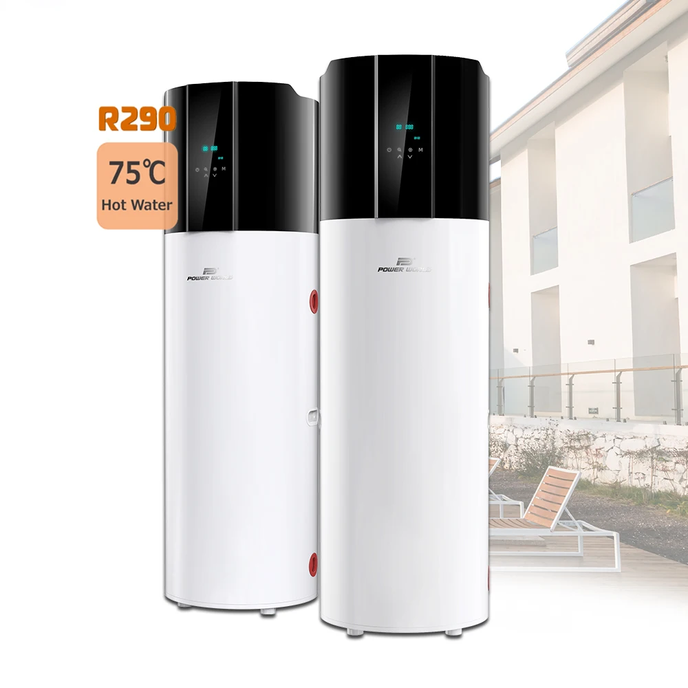 China heat pump manufacturing New design domestic use air to water invert heat pump r290 all in one heat pump