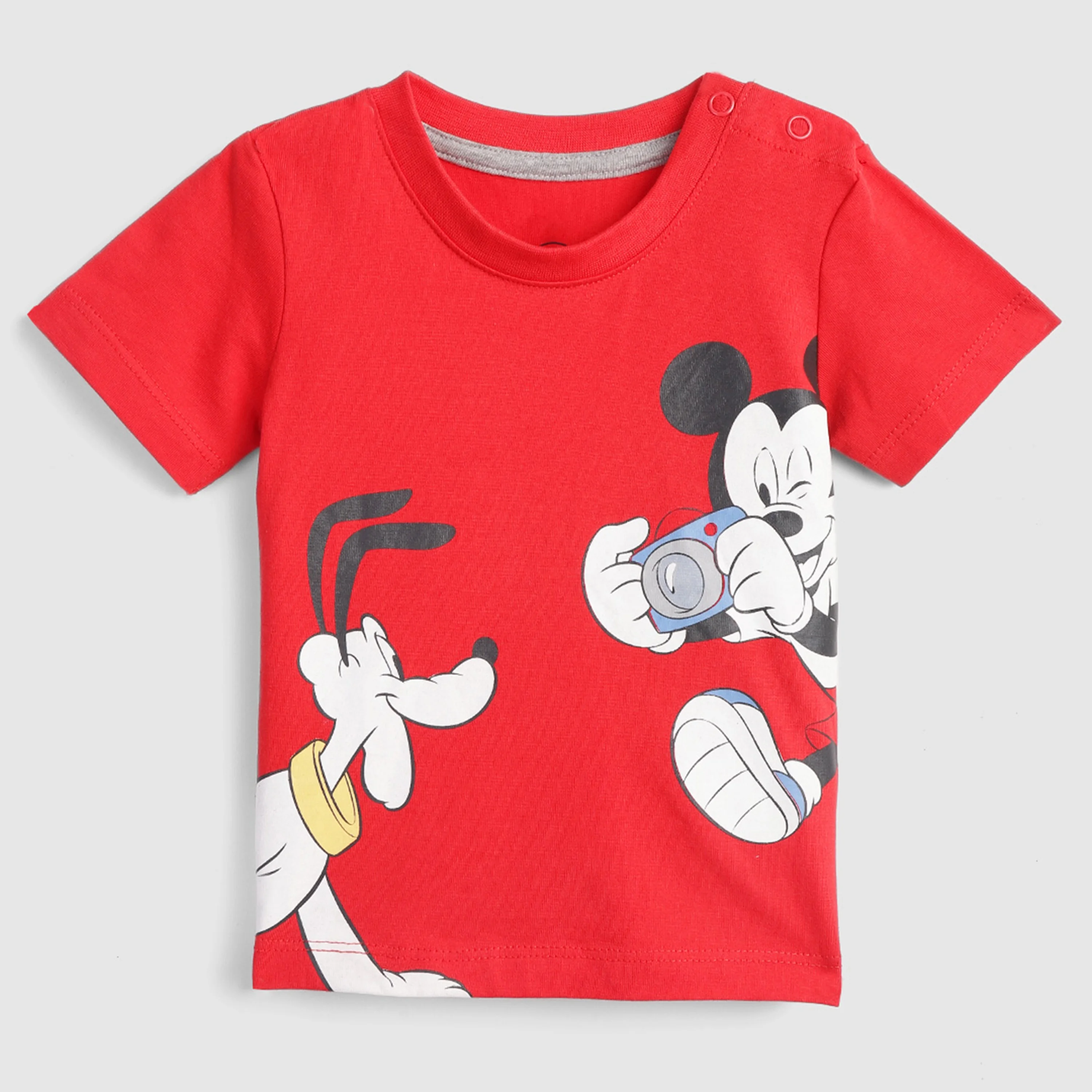 Eco friendly and skin friendly 100 organic cotton kids tee with customized carton print and brand label t shirt for children kid