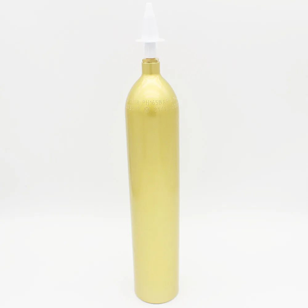 Factory direct sale high quality aluminum co2 gas cylinder 0.95L/580g pressure cylinder