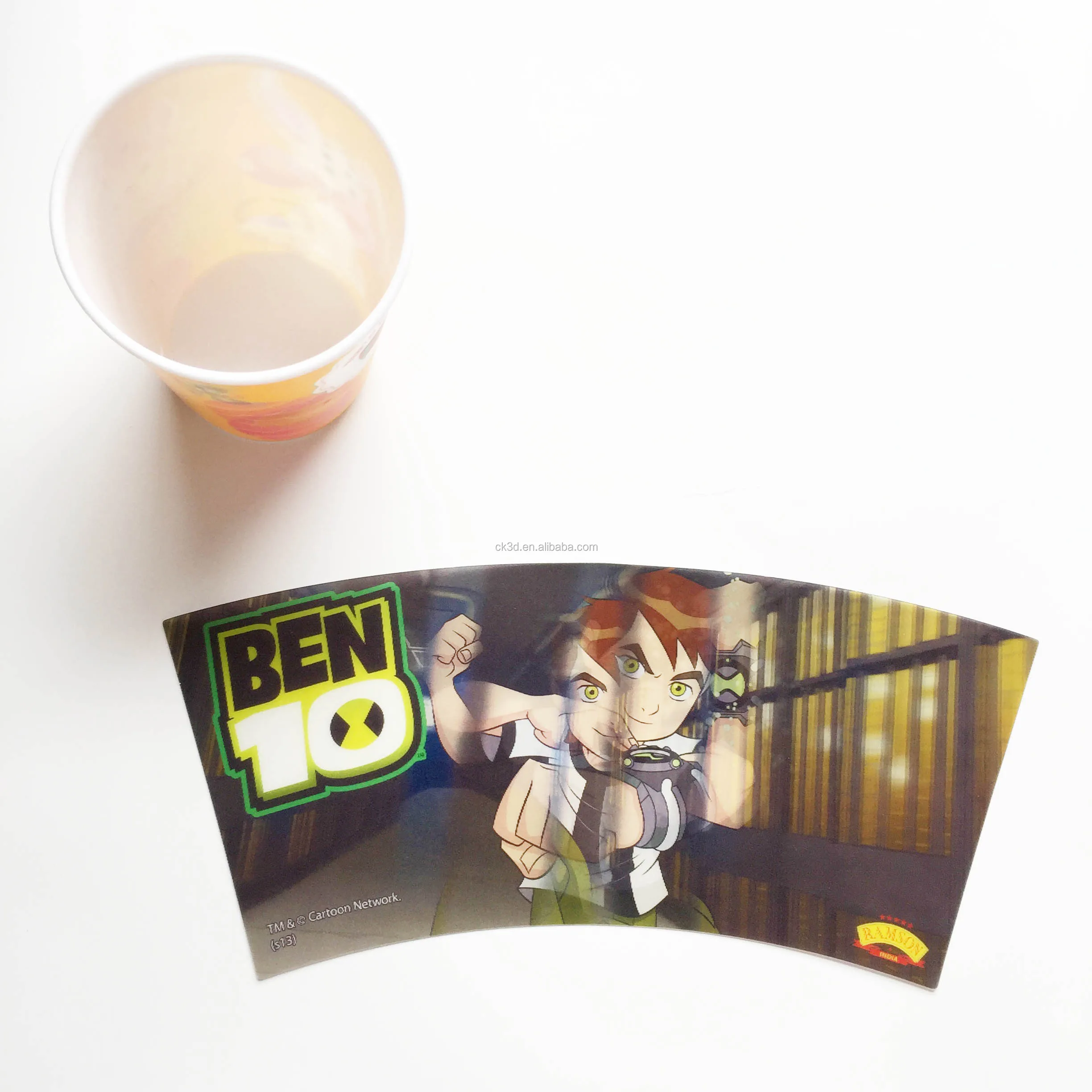 indonesia plastik product iml label 3D lenticular printing cabinet adhesive sticker floor