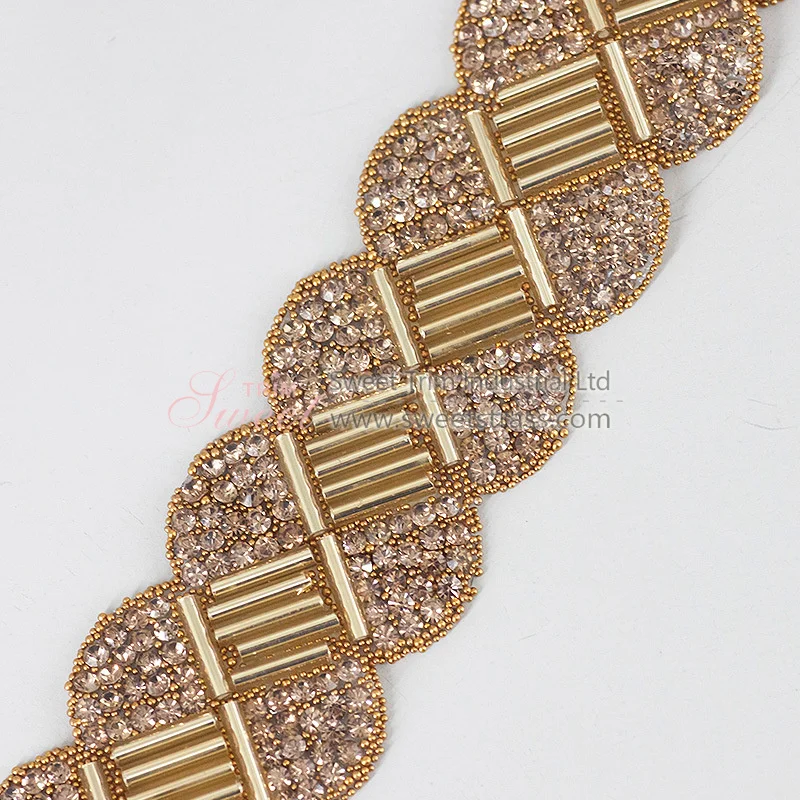 Rhinestone Sticker Diamond Ribbon Self Adhesive Crystal Tape Trim Applique for Wedding Car Home Decoration