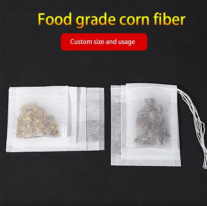 Hot Sell Transparent Empty Cornstarch Tea Bag