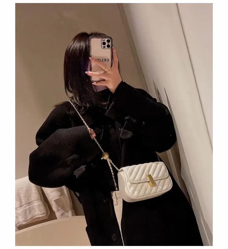 Black And White Fashion Latest Ladies Hand Bags Newest Women Handbag