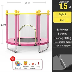 Big Garden Round Outdoor kids single bungee Jumping trampoline for sale Cheap Unisex Steel