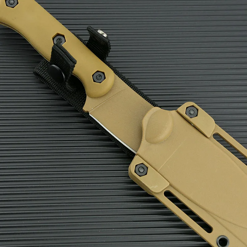 Survival knife Tactic knives EDC fixed blade Outdoor hunting knife with kydex sheath