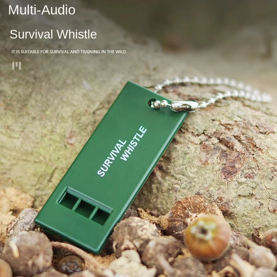 High-Pitched Three-Frequency Outdoor Survival Whistle First Aid High-Frequency Earthquake Relief Whistle Made of Durable Plastic