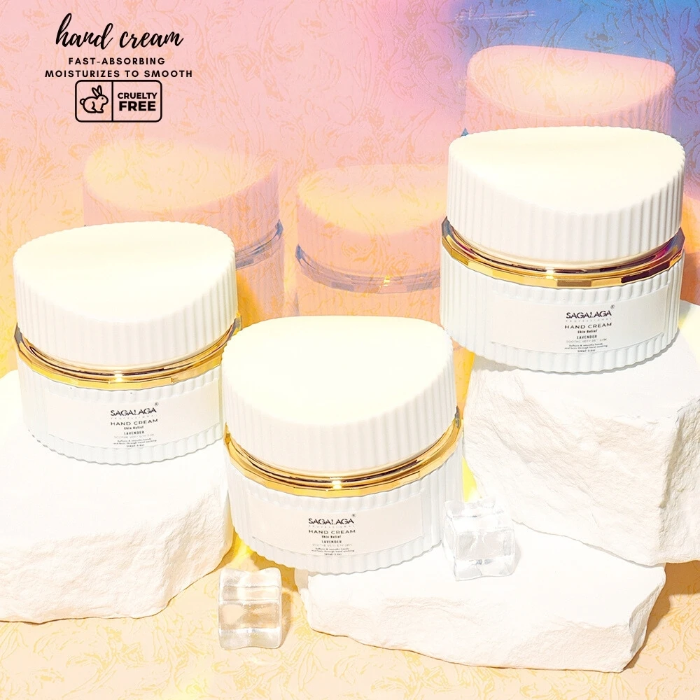 SAGALAGA Hand Cream Protects Skin Nail Care Relieves and Repairs Extremely Dry Hands 100ml in Jar