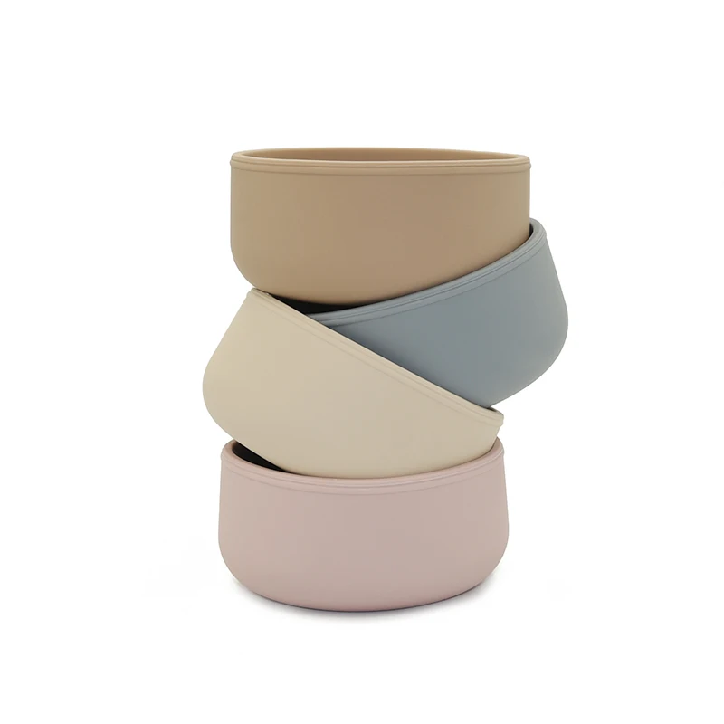 Новое поступление экологически чистые нетоксичные без БФА безопасные для пищевых продуктов силиконовые детские разделенные тарелки миска кормления ребенка