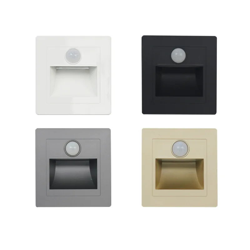 Foot wall lamp 86 type embedded human body sensing foot light stair step sensing light corridor lighting