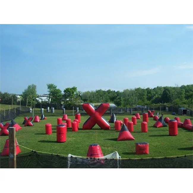 Custom Commercial inflatable paintball course Bunker Paintball Inflatable Paintball Bunkers Arena For sale
