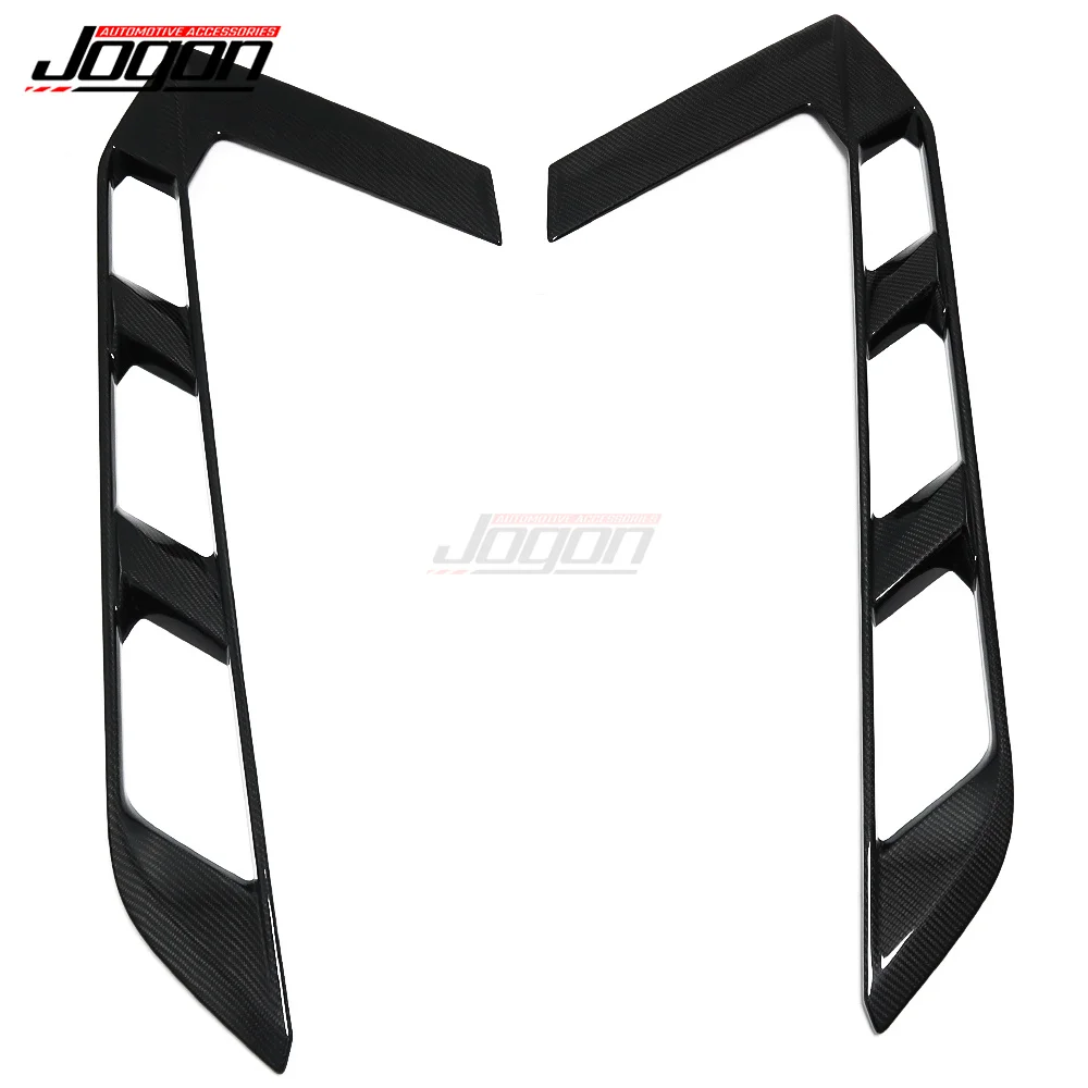 Real Carbon Fiber For Corvette C8 Stingray Coupe Z51 Z06 Car Engine Window Cooling Hole Roof Rear Hatch Cover Trim Whole Set