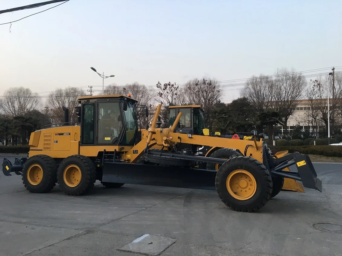 new design 215HP motor graders GR215 motor grader blade cutting edge in Solomon Islands