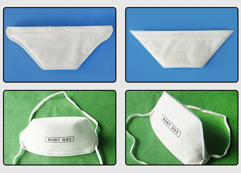 Nonwoven 3D face mask machine for making 4 layers mask