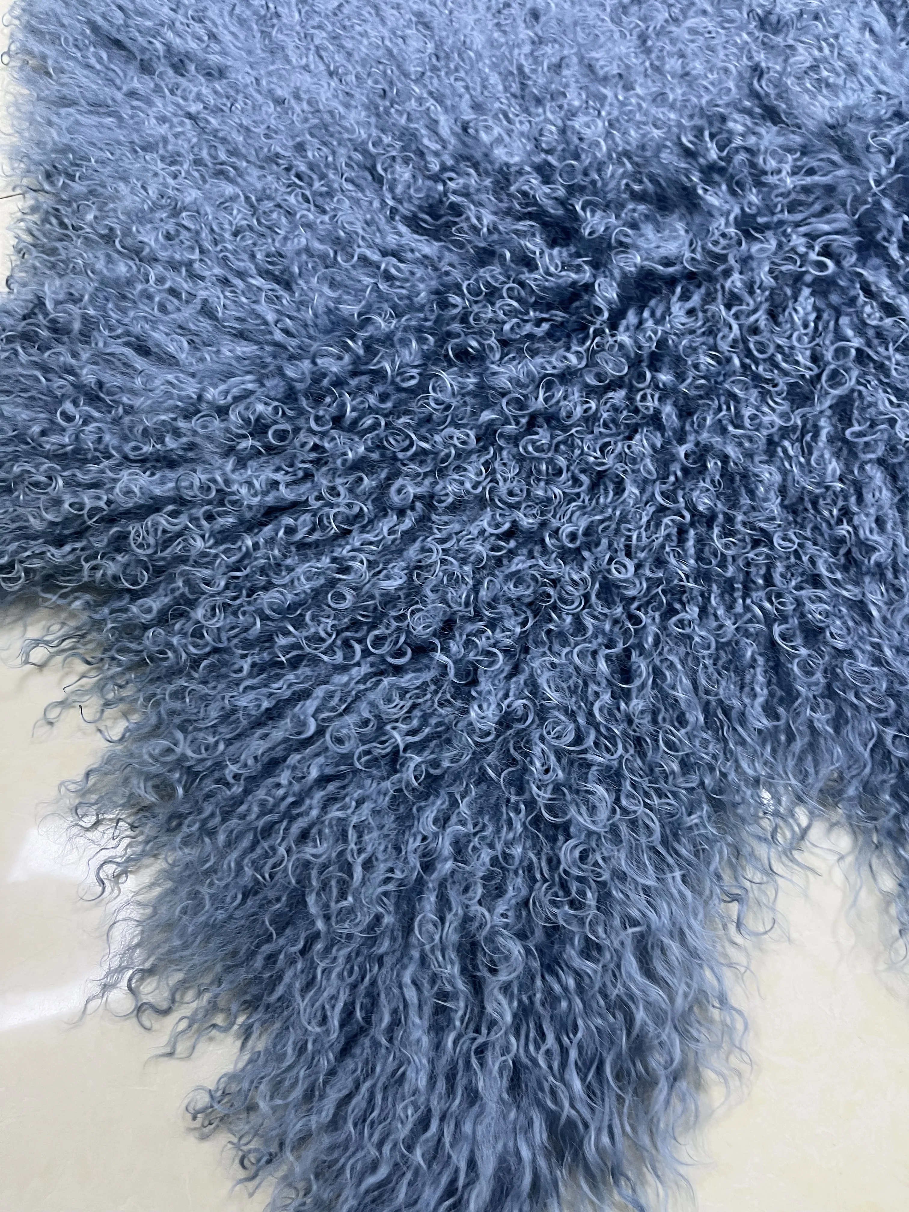 Wholesale Home Tibetan Sheepskin Throw Rug Mongolian carpet animal fur area rug green color Mongolian lamb skin rug