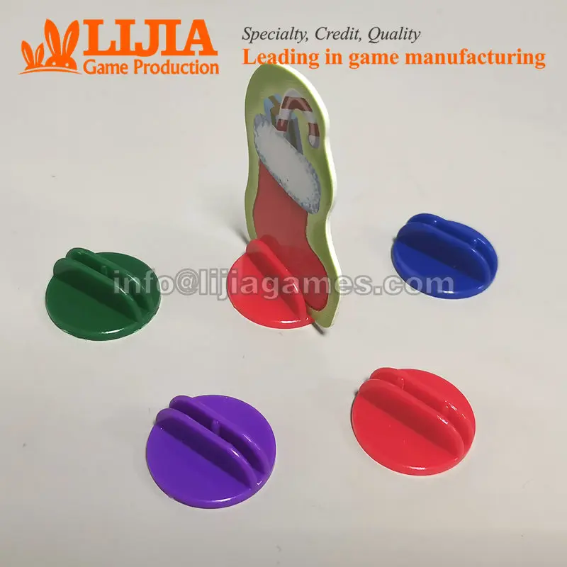 
Card Holders, plastic card stands, Square Base for board games 