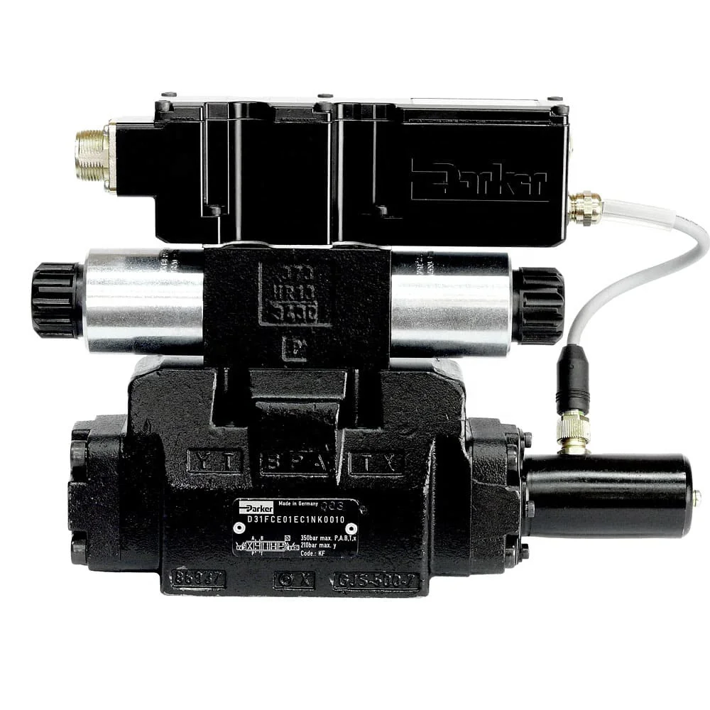 Original Parker Pilot Operated Proportional Directional Control Valve - Series D31FC / D41FC / D91FC / D111FC D41FCB31FCINE70