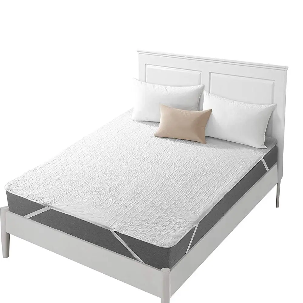 Quilted Fitted  Bed Cover ,Polyester Filling Mattress Protector,Anchor Band 4 Corner Elastic Mattress Pad