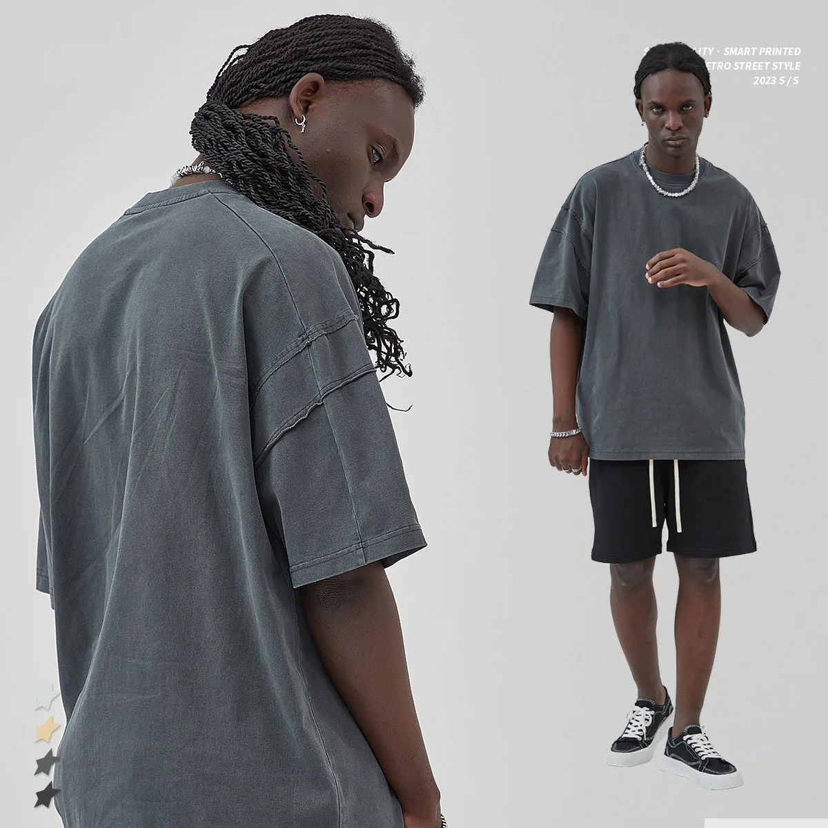 Custom Oversized Blank Men 100% Cotton Tshirt Print Vintage Cotton T Shirts Wholesale Acid Wash T Shirt