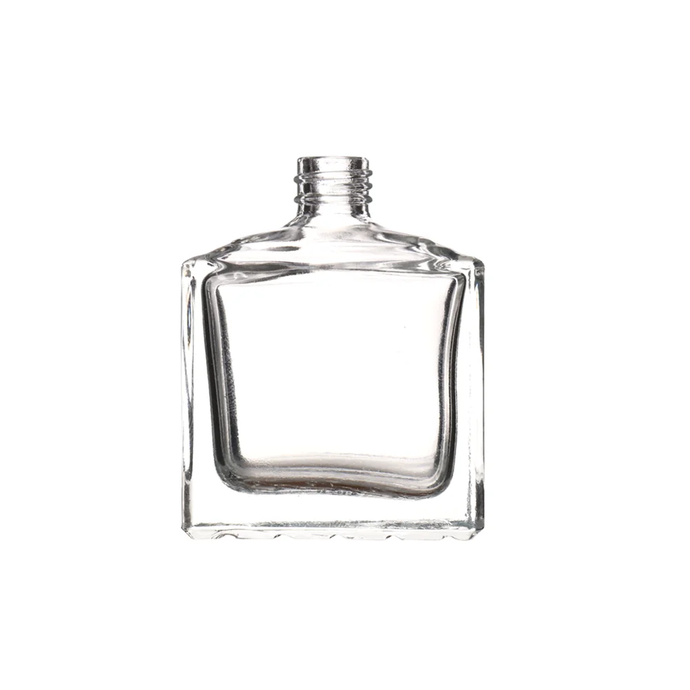 
Wholesale Chinese new products transparent square luxury glass spray bottle 30ml fragrance perfume bottle custom logo 