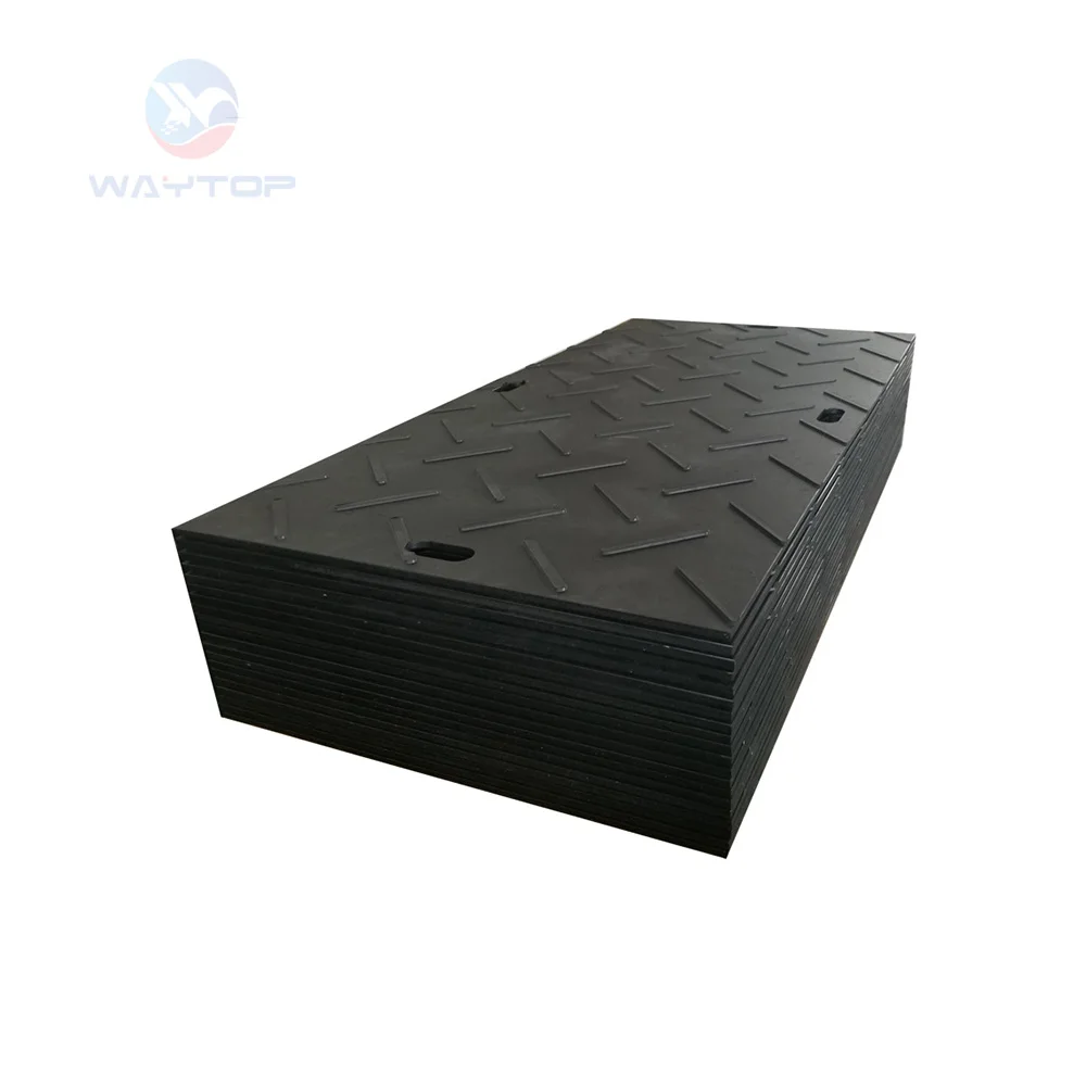 heavy machinery temporary road polyethylene ground protection mats mat outdoor