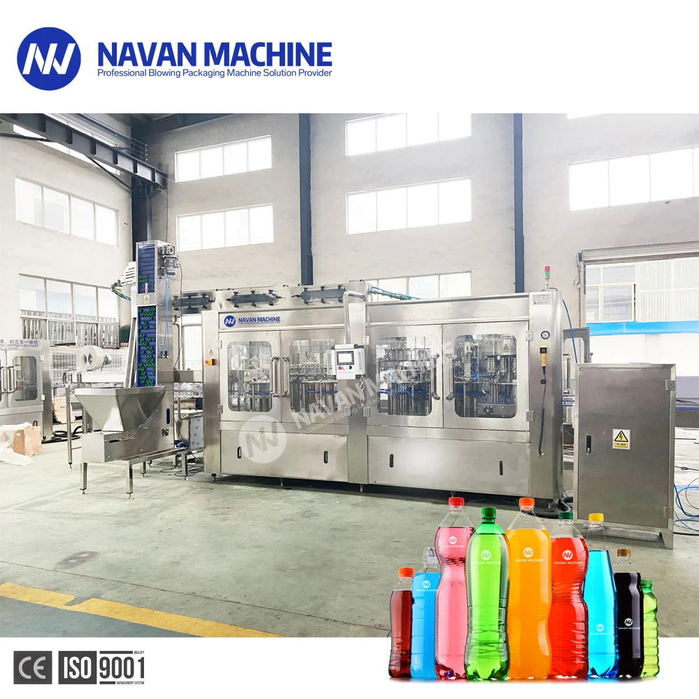 NAVAN Machine Filling Production Line Carbonated Soft Drink Bottling Line For Small Business