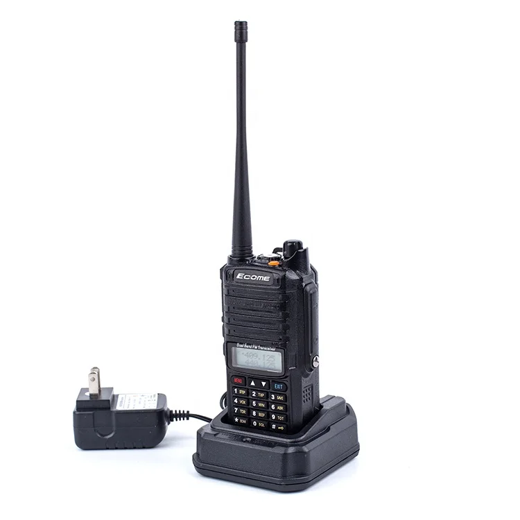 Длинный диапазон Ecome ET-300 ham двухстороннее радио двухдиапазонный ip67 Водонепроницаемый иди и болтай walkie talkie