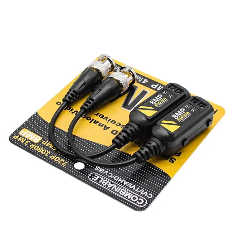 High Quality Video Balun 8Mp BNC Passive Have Anti-interference Protection Use 400M For Cctv Camera Security System