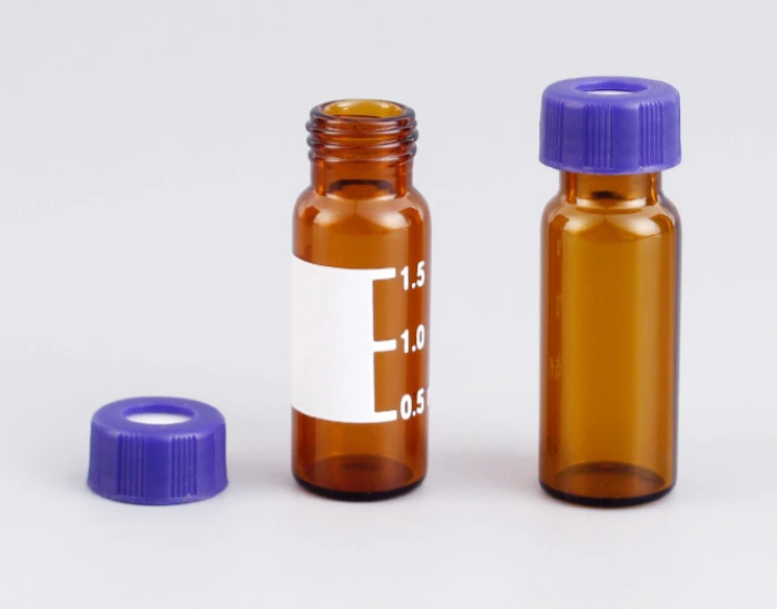 2ml Amber hplc chromatography Autosampler glass vials for laboratory sampling