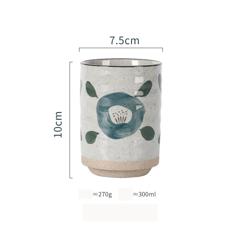 300ml Vintage Ceramic Clay Coffee Latte Cup Porcelain Pottery Tea Drinkware Water Mug
