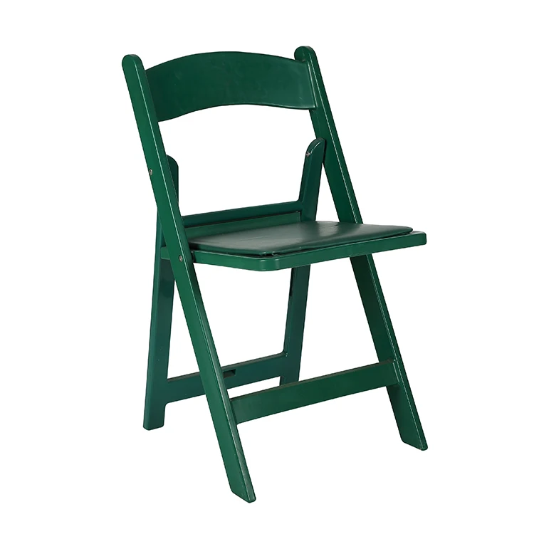  High Quality And Cheap Padded Wedding Outdoor White Black Brown Plastic Resin Folding Chairs For