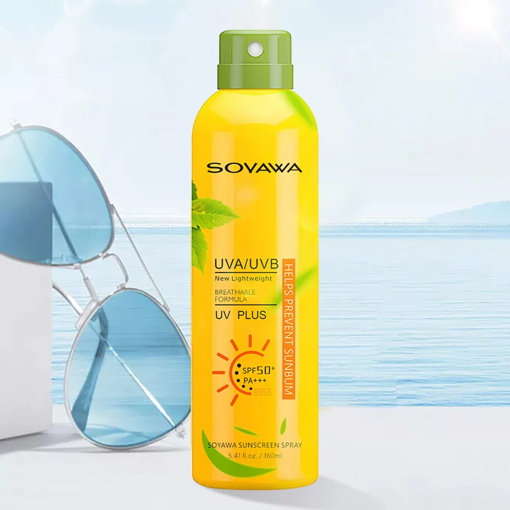 
hot sale customize private high quality SPF 50 sun spray 