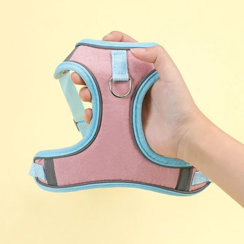 Wholesale Reflective No Pull Adjustable Pet Leash Anti-break Vest Type Chest Strap Security Pet Harness for Outdoor Walking