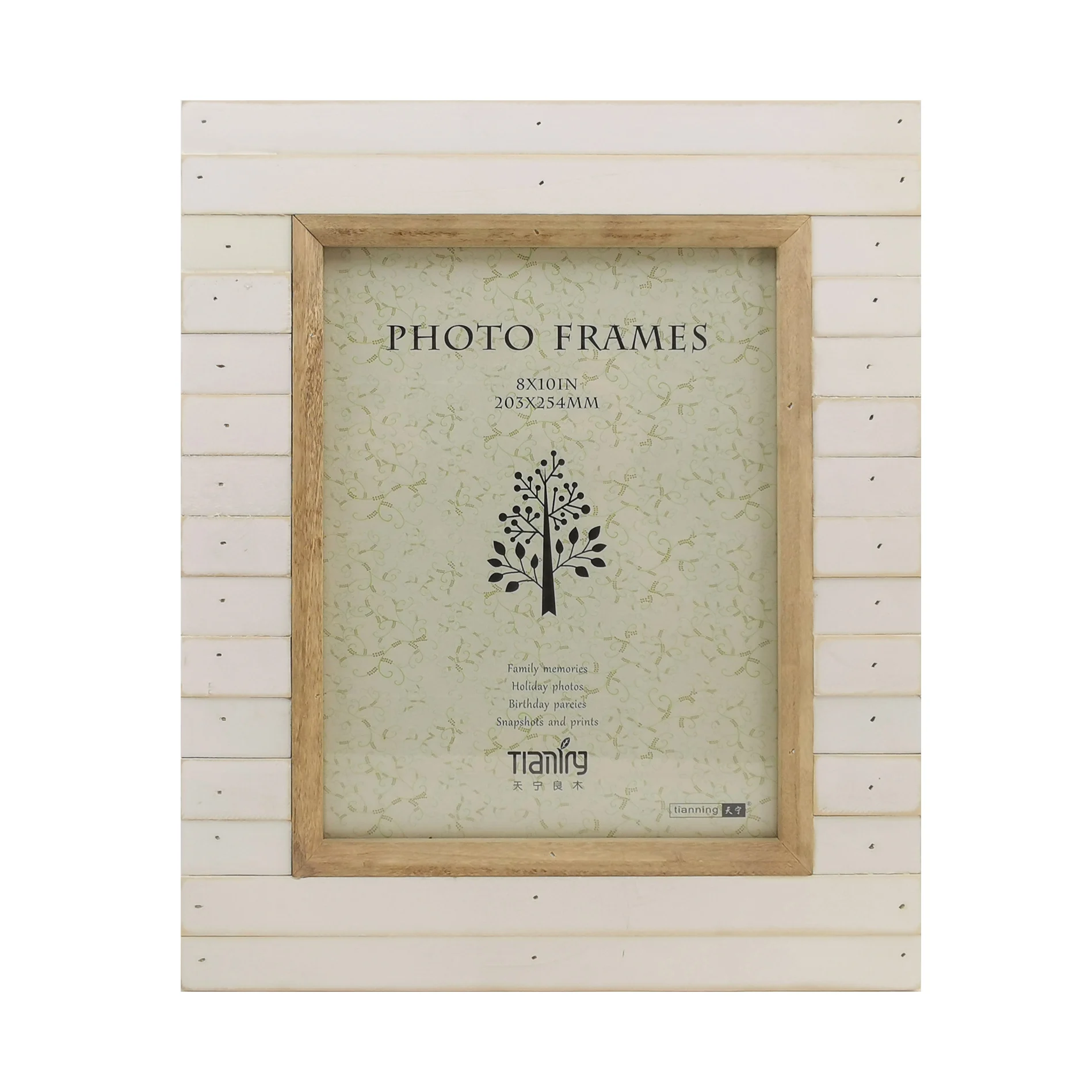 High Quality Photo Frame Wood For Home Decor Striped Wooden Photo Frame Wholesale Wall Mount MDF poplar wood frames for pictures