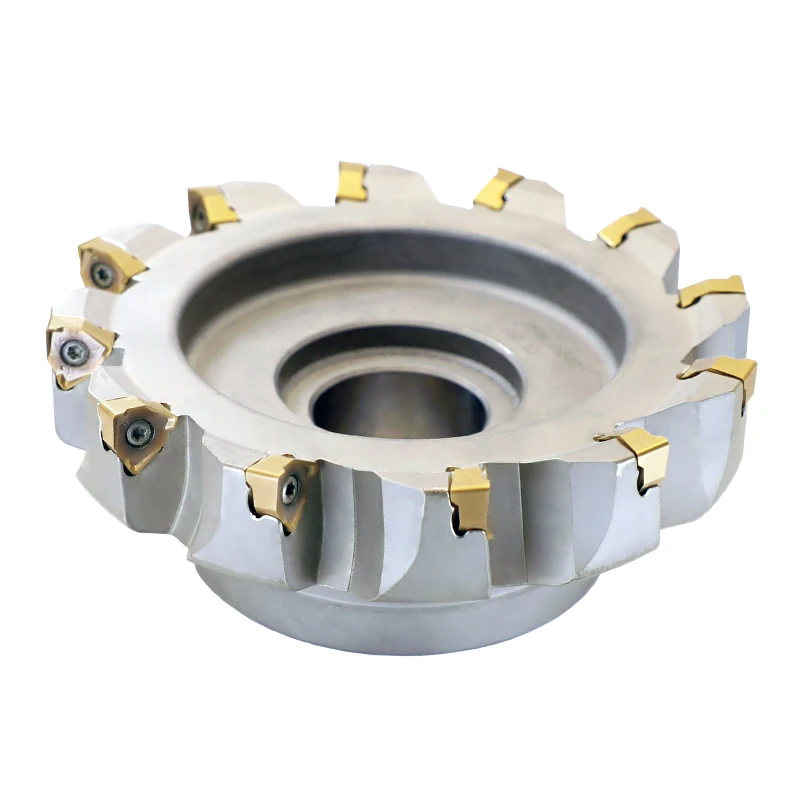 
Seco of Golden Heron double-sided triangle six-edged fast feed heavy cutting MFXN cutter CNC milling insert XNEX080608 