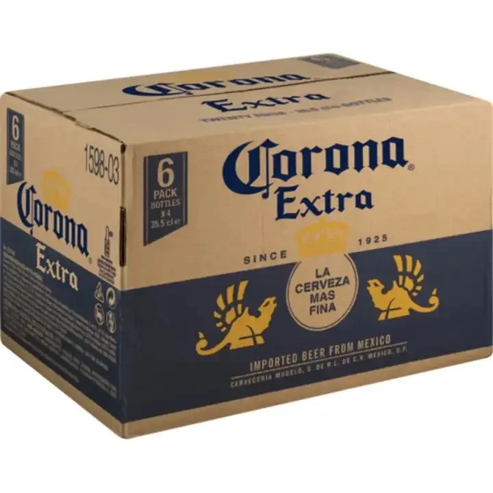 Купить CORONA EXTRA MEXICAN LAGER пиво оптом 24X330 мл и 355 мл для экспорта