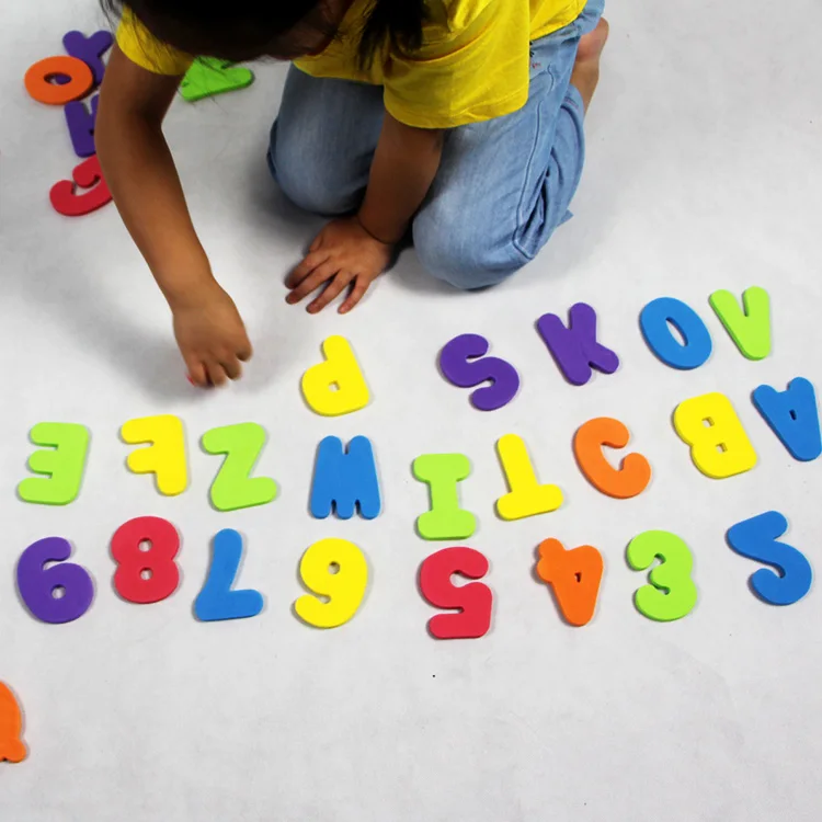 wholesale Kids Foam Toys Letter and Number EVA Foam Shapes for Bath Toy