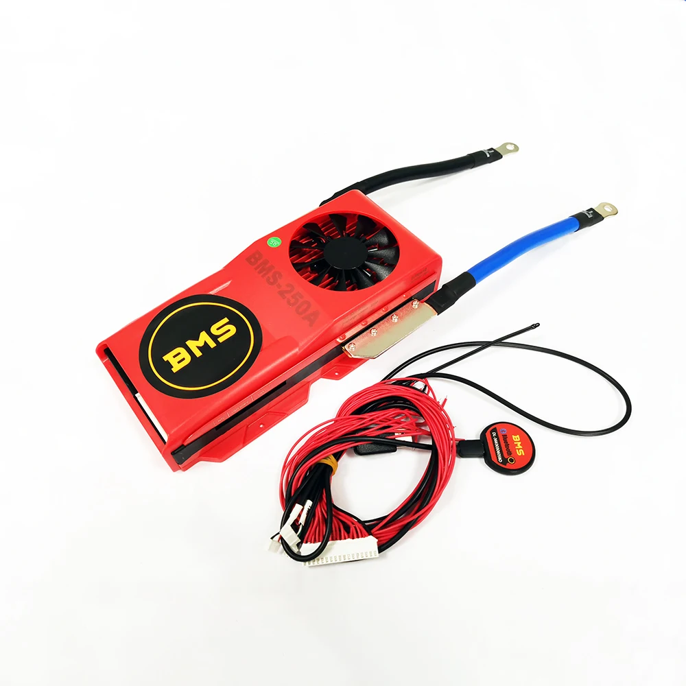Lifepo4 Дейли Смарт bms 4S 8S 16S 12V 24V 48V 250A с BT урат вентилятор для 272AH 280AH призматическая