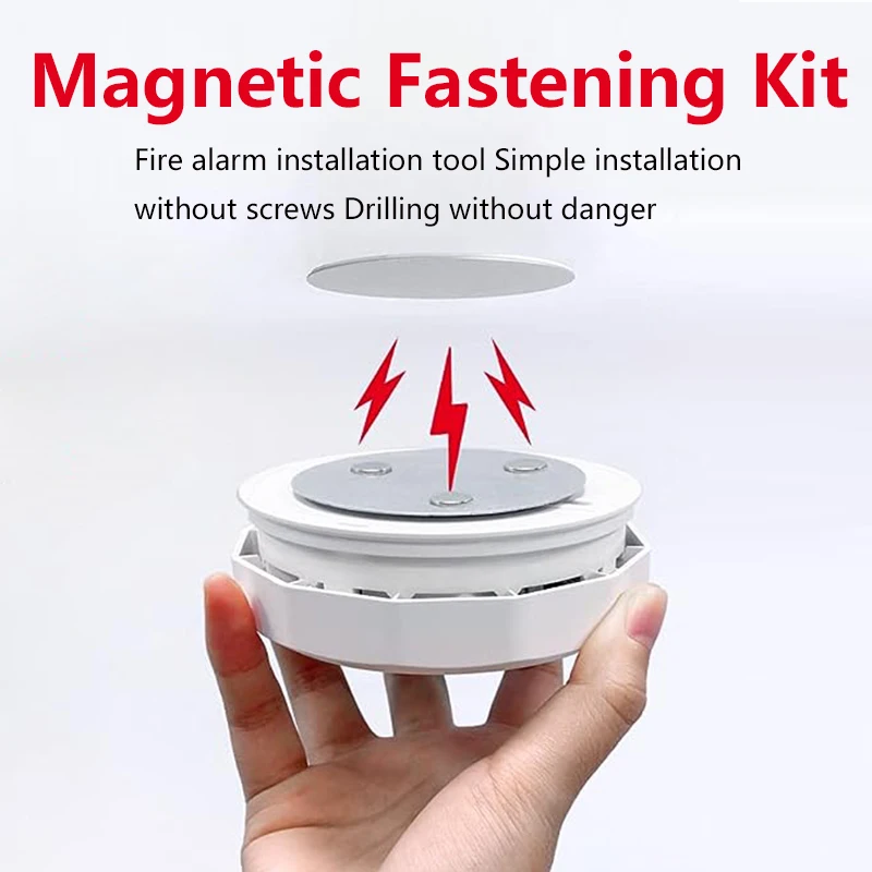 Smoke alarm accessories Diameter 70mm Smoke Detector Alarm Magnets Smoke Detector Magnetic Fastening Kit