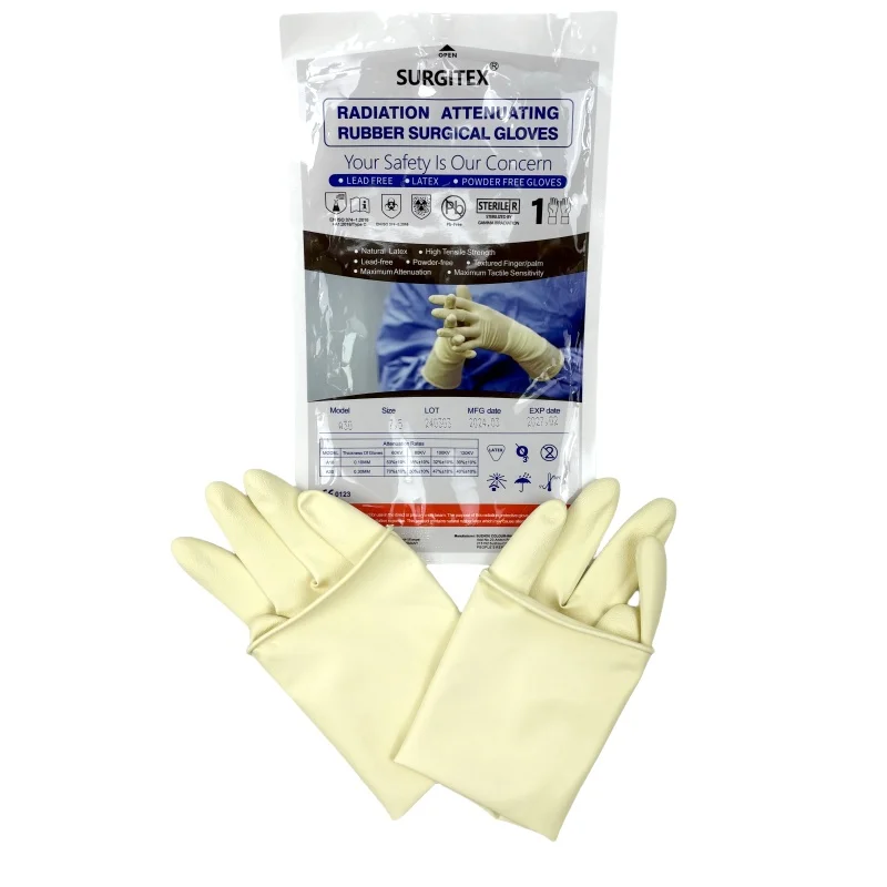 Fast Delivery Latex Gloves For Radiation Protection Single-Use Lead-Free Material Non-Sterile