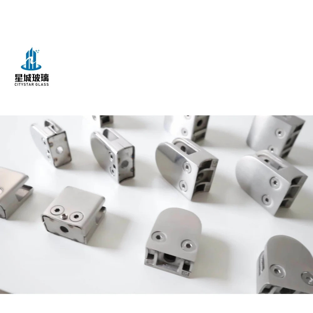 Partition Brace 135 Degree, Stainless Steel Shower Door Hinge Glass Holder Clips