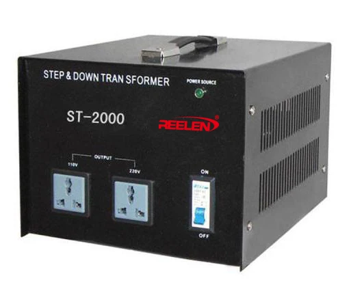 Шаг вверх и вниз трансформатор 220V до 110V 2000VA IP21 защитного типа