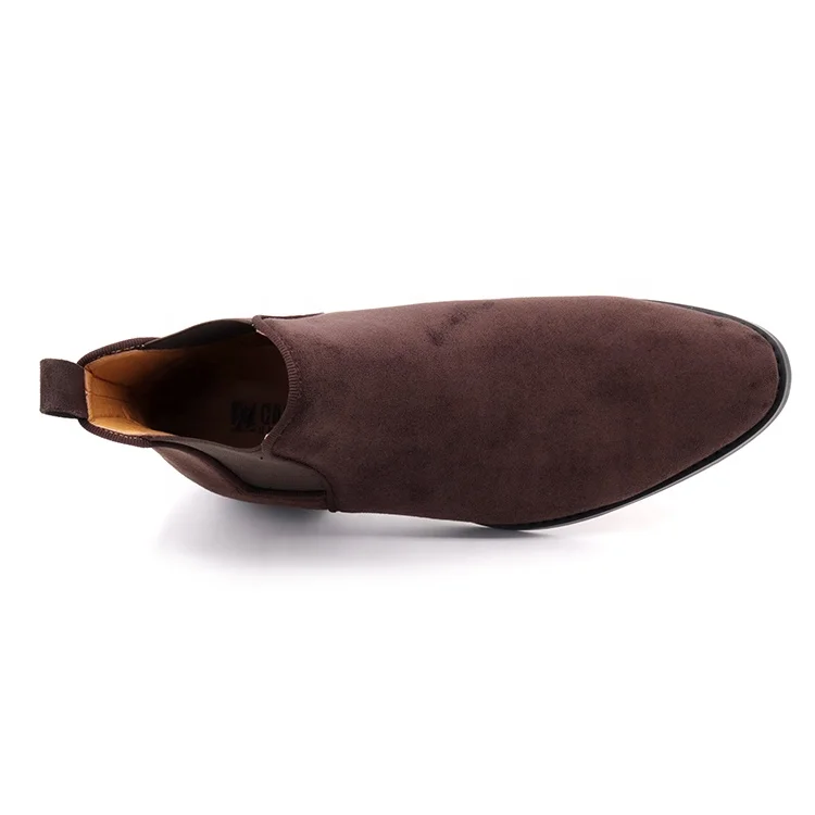 
Export quality new fashion well-made boots chelsea suede mens shoes slip-on 